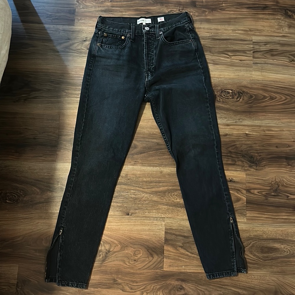 Re/Done Dark Denim Skinny Jeans